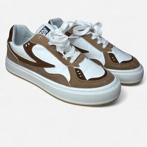CCDB Brown & White Platform Skate Shoes – Women’s US 9 / EU 40 Casual